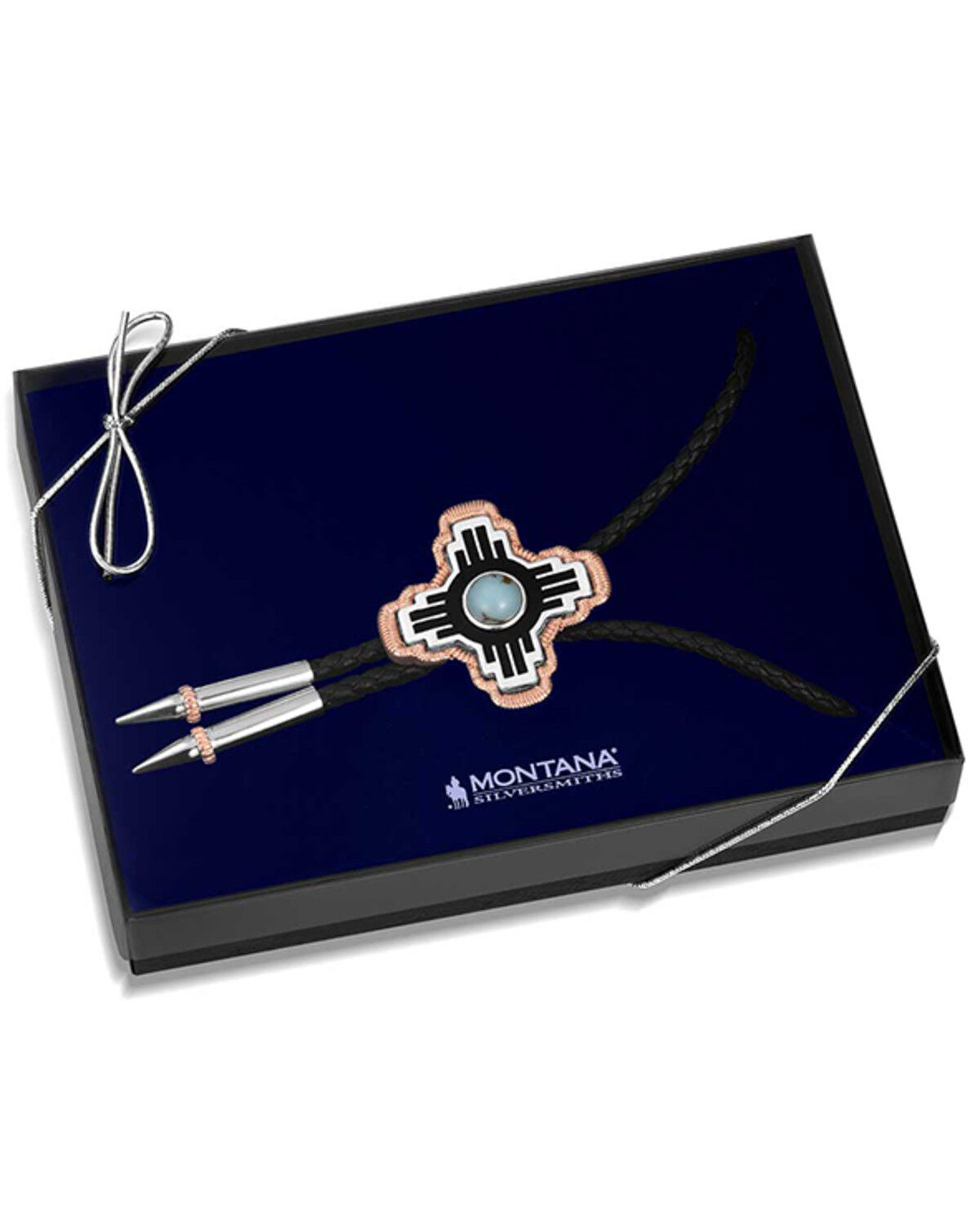 Image #4 - Montana Silversmiths Men's Sun Seeker Bolo Tie, Silver, hi-res
