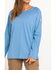 Image #4 - Ariat Women's FR Air Crew Long Sleeve Work Tee, Blue, hi-res