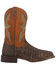 Image #2 - Dan Post Men's Dorsal Sea Bass Exotic Western Boots - Broad Square Toe, Chocolate, hi-res