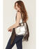 Image #1 - STS Ranchwear By Carroll Women's Clear Stadium Fringe Tote Bag, Brown, hi-res