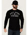 Image #1 - Troll Co Men's Dirty Hands Clean Money Long Sleeve Graphic T-Shirt , Black, hi-res