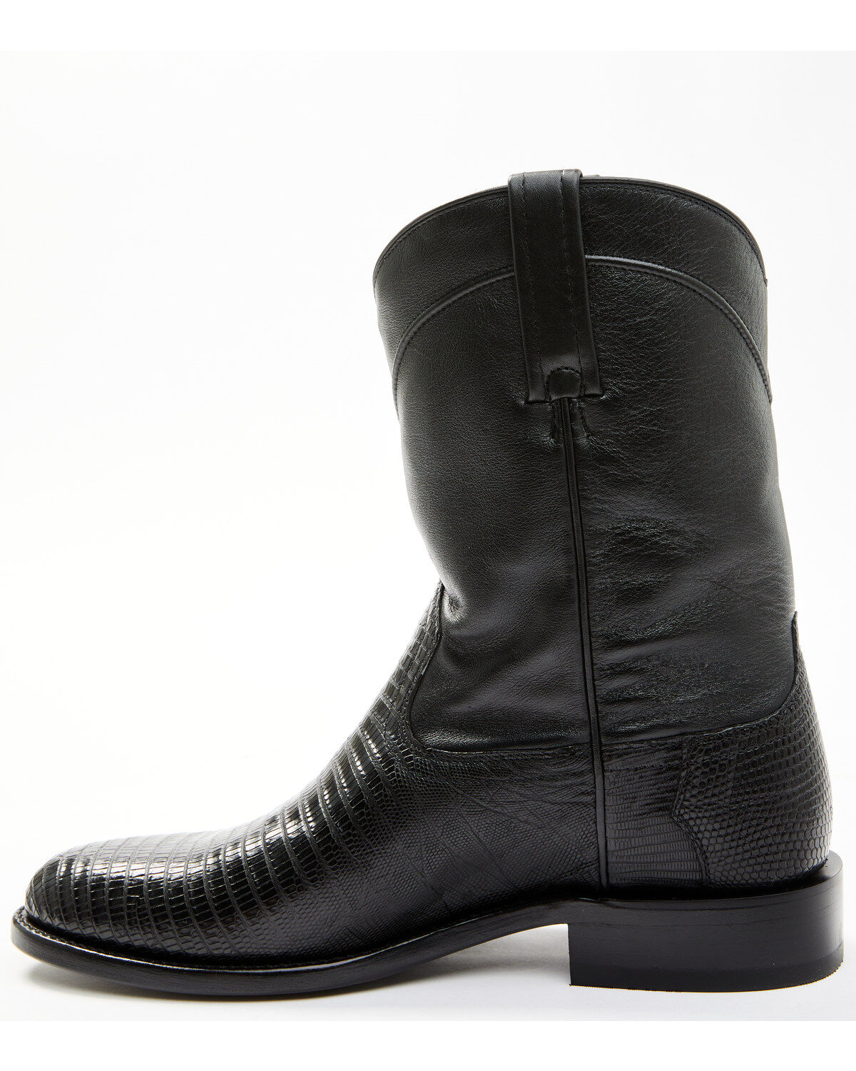 Image #3 - Cody James Black 1978&reg; Men's Carmen Exotic Teju Lizard Roper Boots - Round Toe, Black, hi-res