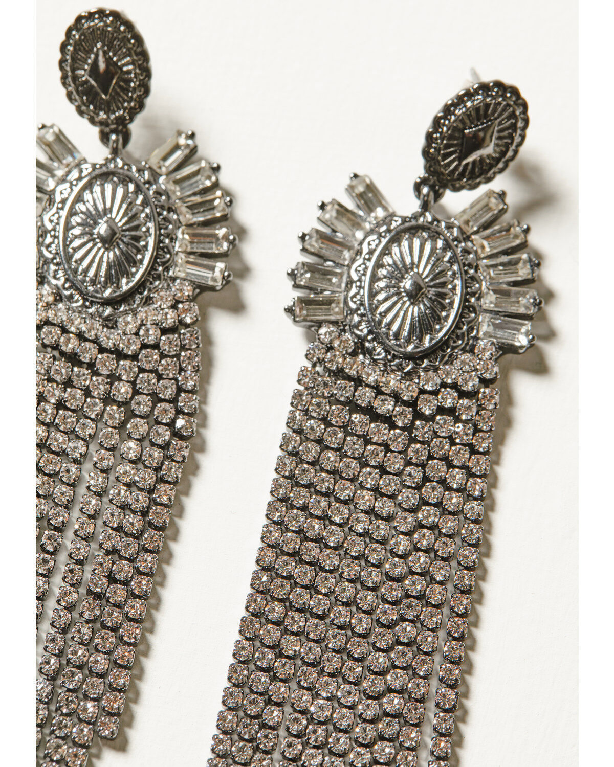 Image #2 - Wonderwest Women's Bling Earrings, Pewter, hi-res
