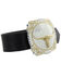 Image #2 - Montana Silversmiths Two-Tone Cowboy Cameo with Longhorn Belt Buckle, Silver, hi-res