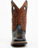 Image #4 - RANK 45&reg; Men's Warrior Performance Western Boots - Broad Square Toe, Black/brown, hi-res