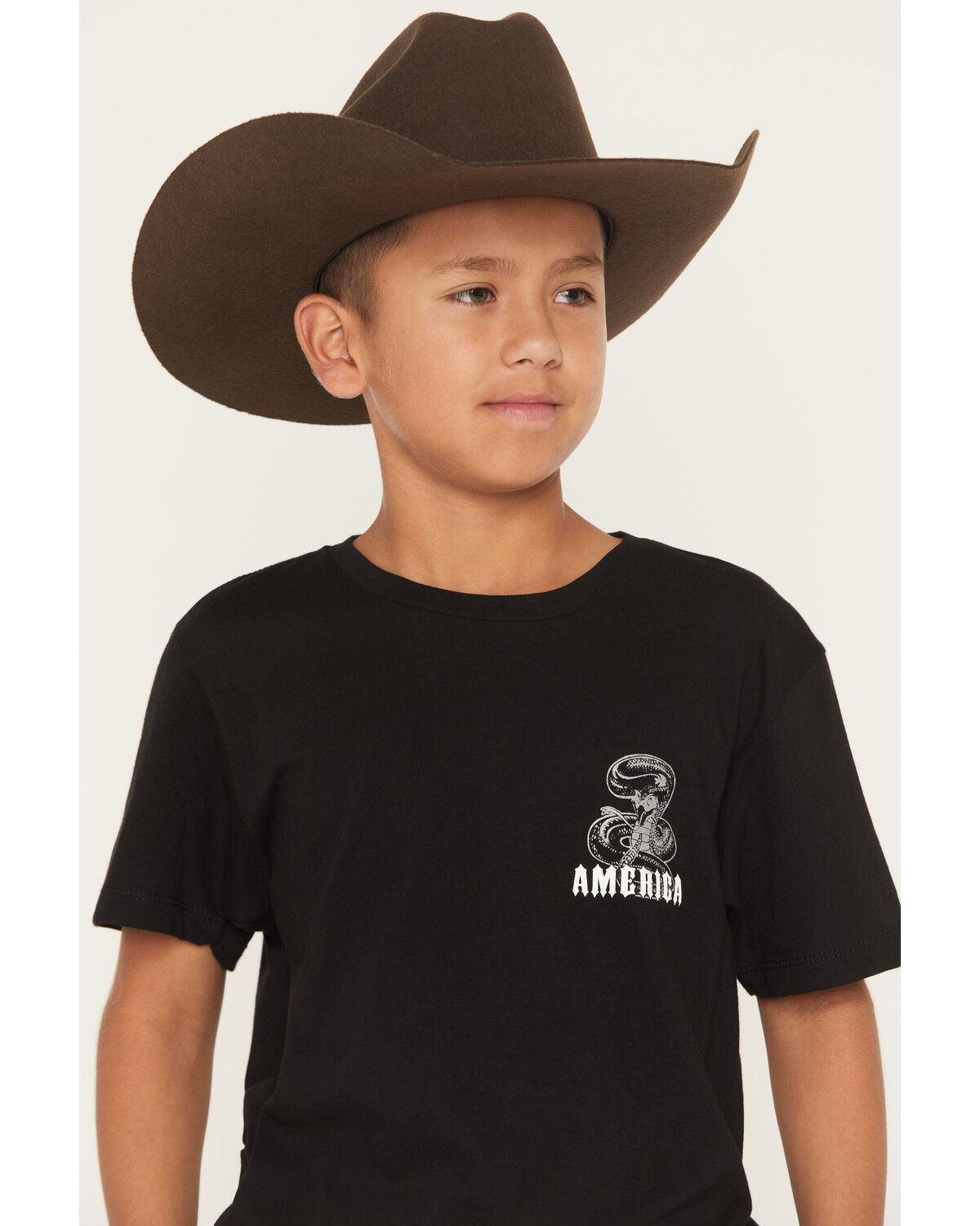 Image #3 - Cody James Boys' Don't Tread On Me Short Sleeve Graphic T-Shirt, Black, hi-res