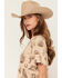 Image #2 - Shyanne Women's Highland Scattered Conversation Print Short Sleeve Boyfriend Graphic Tee, Khaki, hi-res