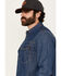 Image #2 - Hawx Men's Core Long Sleeve Snap Denim Work Shirt - Big & Tall, Indigo, hi-res