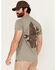 Image #1 - Troll Co Men's Hard Work Short Sleeve Graphic T-Shirt, Slate, hi-res