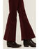 Image #2 - Chrysanthemum Little Girls' Corduroy Pull On Bell Bottom Pants, Burgundy, hi-res