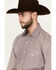 Image #2 - Stetson Men's Geo Print Long Sleeve Pearl Snap Western Shirt, Red, hi-res