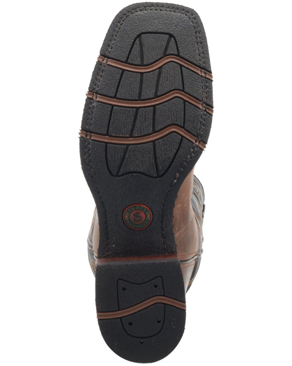Image #7 - Laredo Men's Montana Performance Western Boots - Broad Square Toe, Brown, hi-res