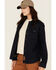 Image #2 - Lucky Brand Workwear Women's Solid Twill Long Sleeve Button-Down Stretch Work Shirt, Navy, hi-res