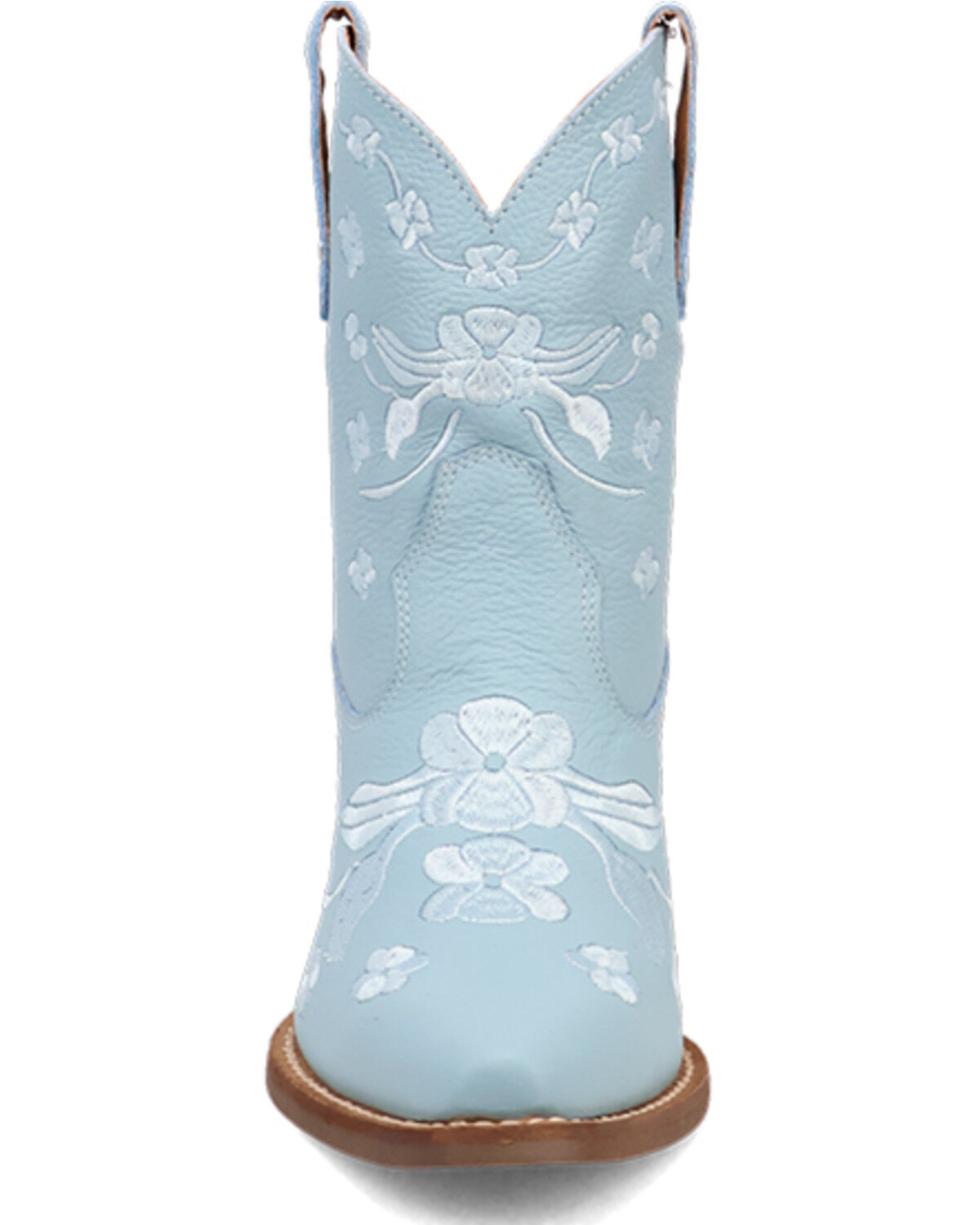 Image #4 - Dingo Women's Sweetheart Embroidered Booties - Round Toe, Blue, hi-res