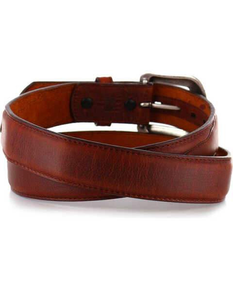 Image #3 - 3D Men's Genuine Leather Belt, Brown, hi-res