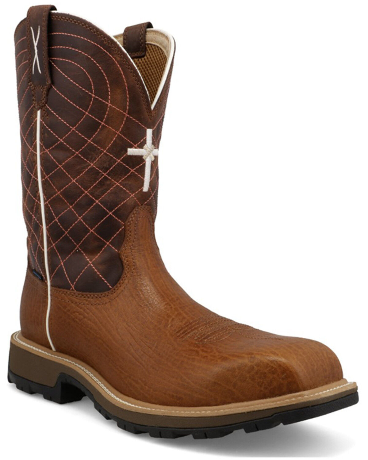 Image #1 - Twisted X Men's 11" UltraLite X&trade; Work Boots - Composite Toe, Brown, hi-res