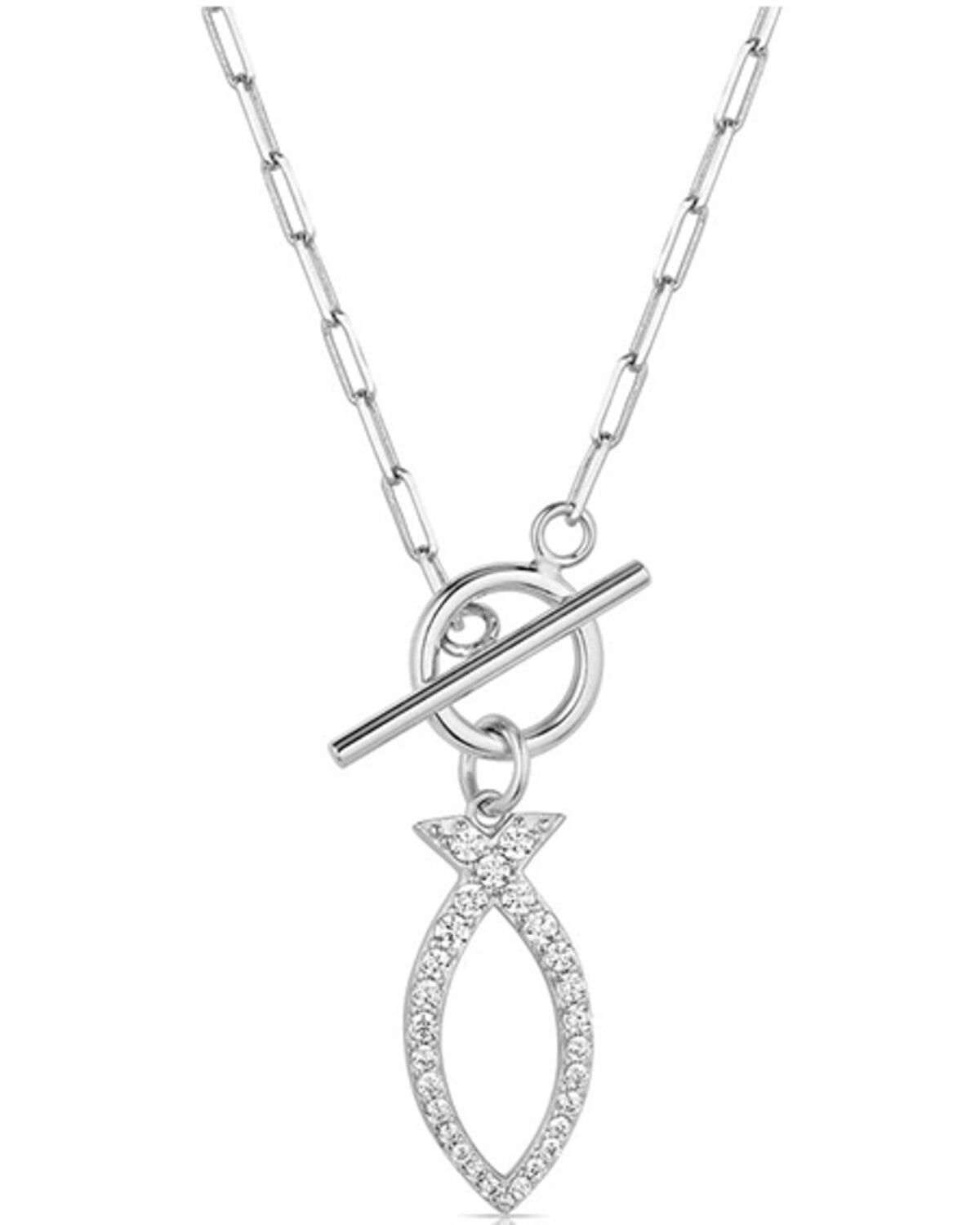 Image #1 - Montana Silversmiths Graceful Waters Necklace, Silver, hi-res