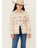 Image #1 - Shyanne Girls' Magnolia Southwestern Print Shacket, Off White, hi-res