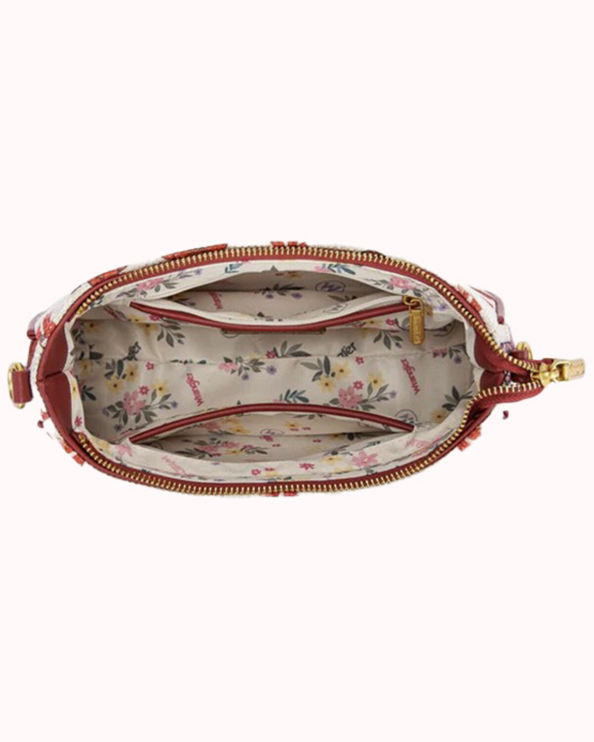 Image #2 - Wrangler Women's Western Print Embellished Shoulder Bag, Pink, hi-res