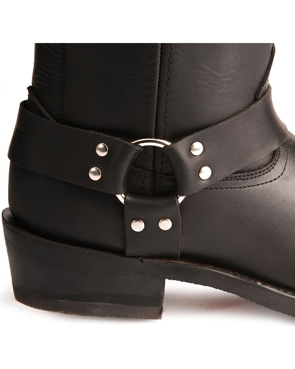 Image #2 - Durango Men's Harness Motorcycle Boots, Black, hi-res