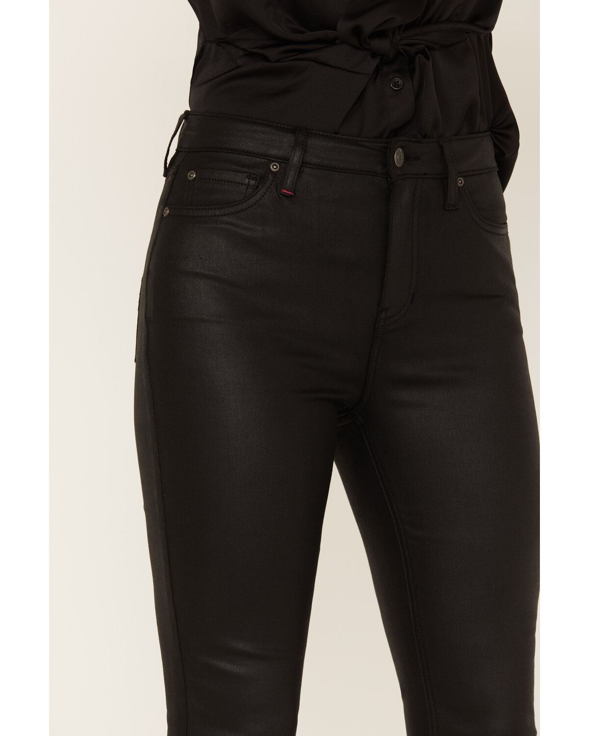 Image #2 - Idyllwind Women's Jayme Coated High Risin Bootcut Jeans, Black, hi-res