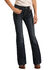 Image #2 - Rock & Roll Denim Girls' Dark Wash Seamed Trouser, Blue, hi-res