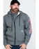 Image #1 - Wolverine Men's FR Logo Sleeve Zip-Up Work Hoodie , Ash, hi-res