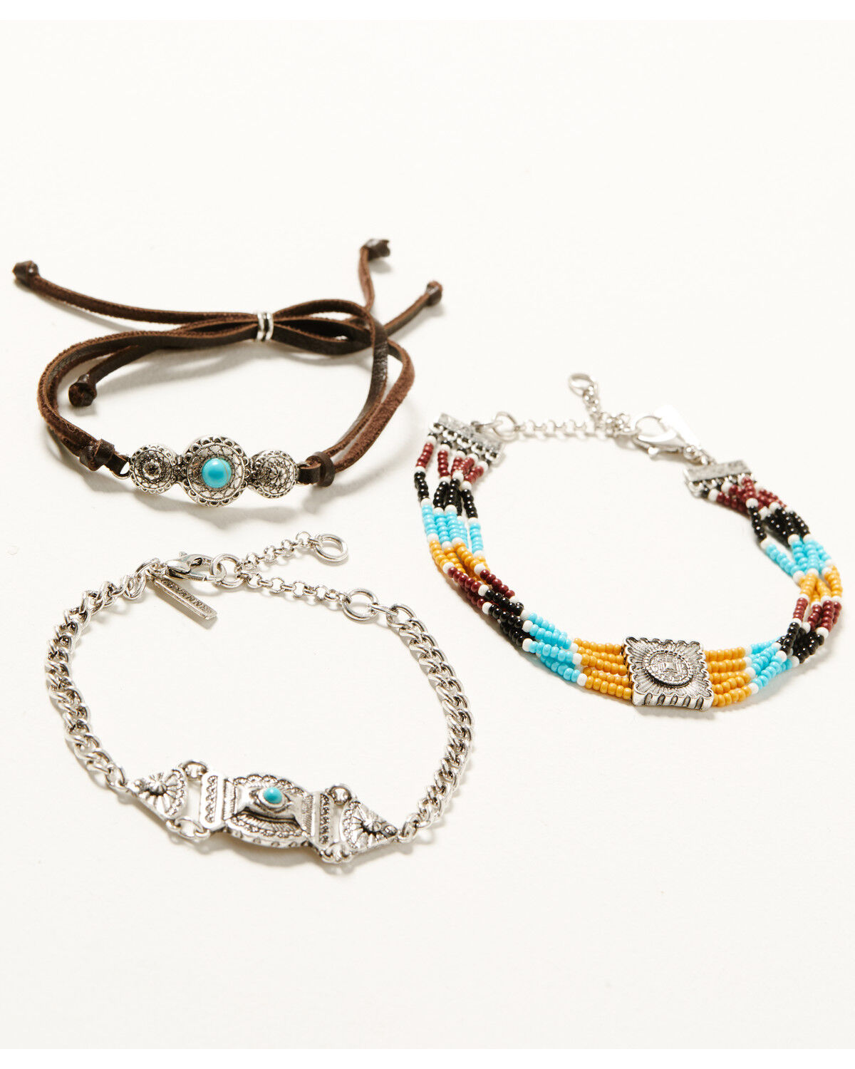 Image #1 - Shyanne Women's Frontier Antique Silver Bracelet Set - 3 Piece, Silver, hi-res