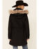 Image #4 - Outback Trading Co. Women's Solid Black Luna Fur Collar Storm-Flap Hooded Jacket, Black, hi-res