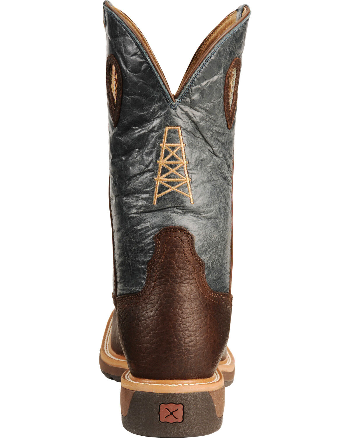 Image #7 - Twisted X Men's Square Steel Toe Lite Weight Work Boots, Cognac, hi-res
