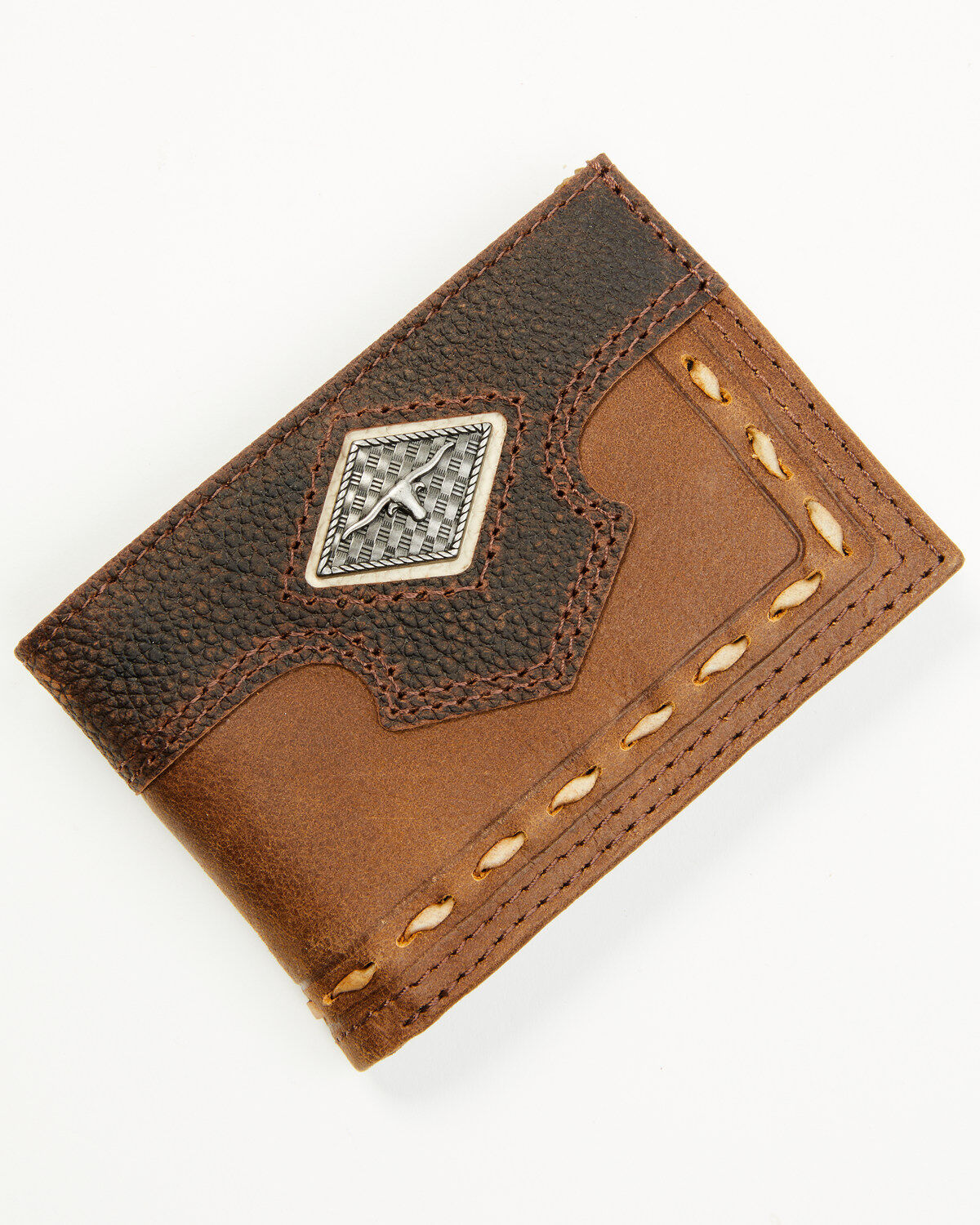 Image #1 - Cody James Men's Raw Hide Bi-Fold Wallet, Brown, hi-res