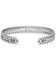 Image #2 - Montana Silversmiths Women's Silver Crystal Roads Cuff Bracelet, Silver, hi-res