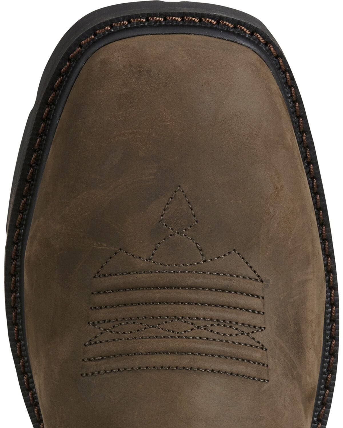 Image #4 - Ariat Groundbreaker Waterproof Western Work Boots - Steel Toe, Brn Bomber, hi-res