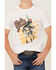 Image #3 - Rock & Roll Denim Boys' Cowboy Short Sleeve Graphic T-Shirt , White, hi-res