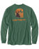 Image #4 - Carhartt Men's Deer Loose Fit Heavyweight Long Sleeve Graphic T-Shirt, Heather Green, hi-res