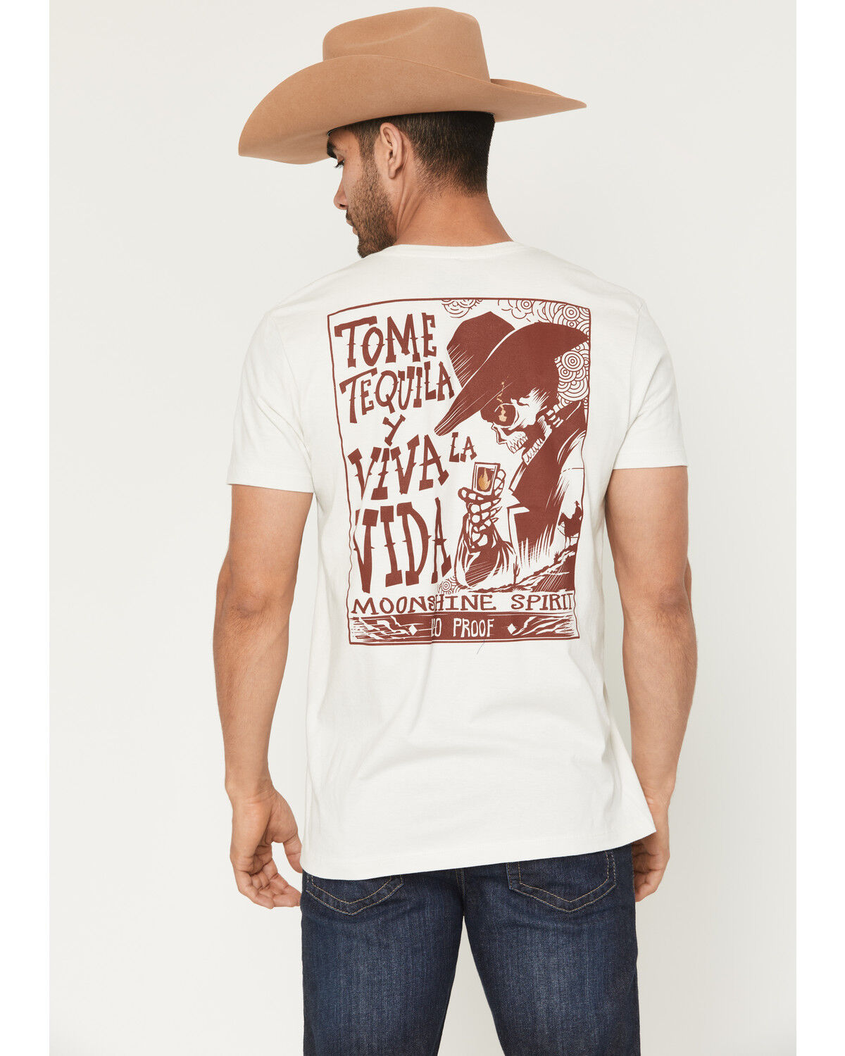 Image #1 - Moonshine Spirit&reg; Men's Viva La Vida Short Sleeve Graphic T-Shirt, Cream, hi-res