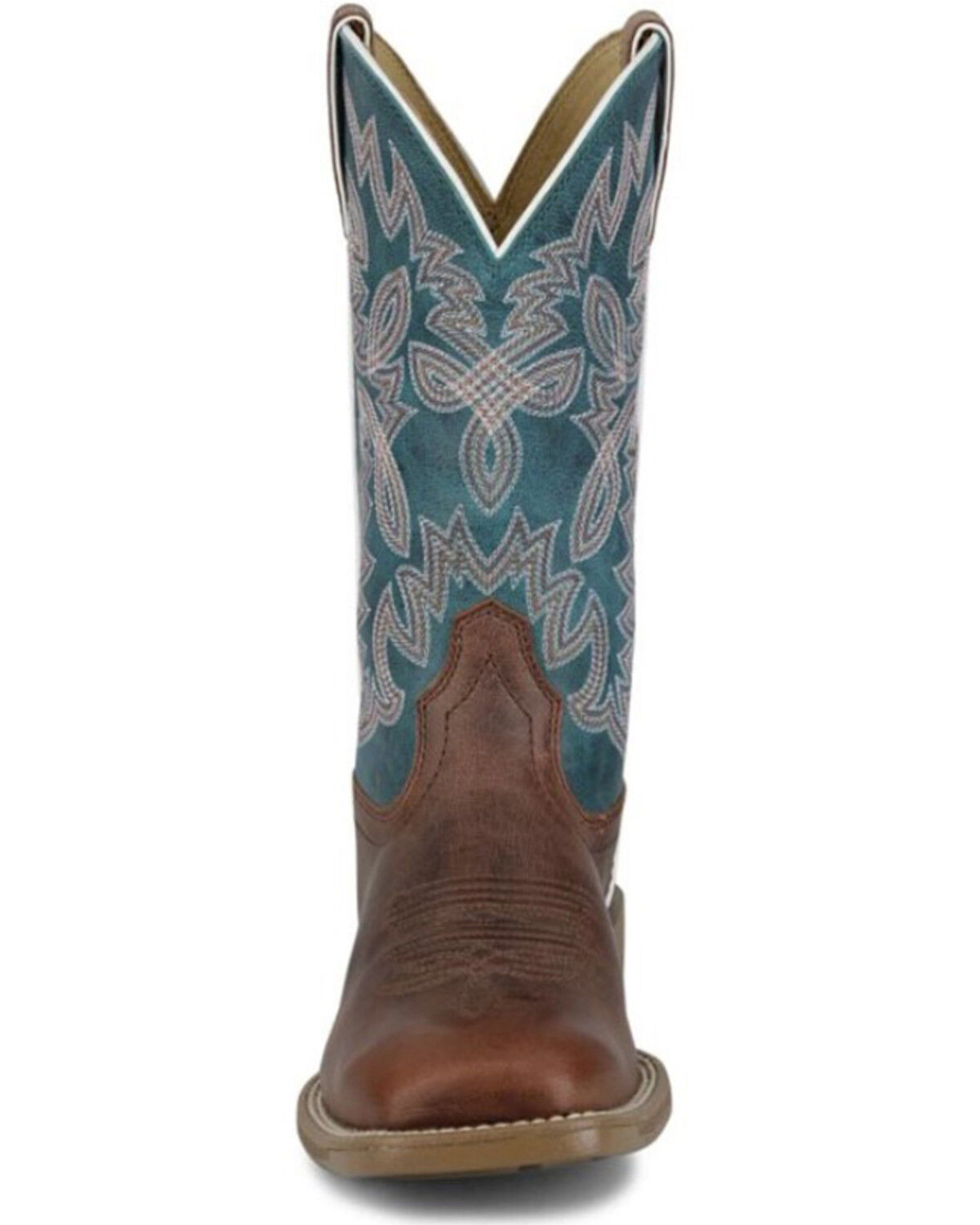 Image #5 - Justin Women's Ashtyn Performance Western Boots - Broad Square Toe, Brown, hi-res