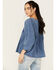 Image #4 - Cleo + Wolf Women's Painters Blouse, Blue, hi-res