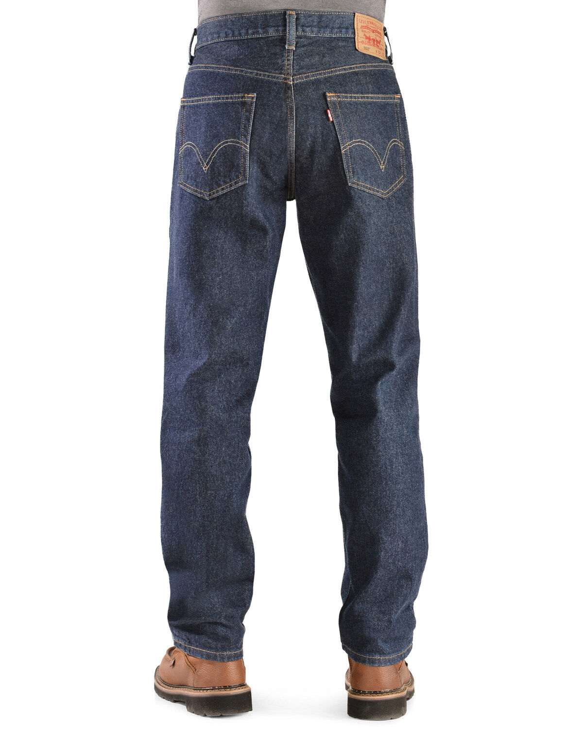 Levi's Men's 550 Prewashed Relaxed Tapered Leg Jeans, Rinsed, hi-res