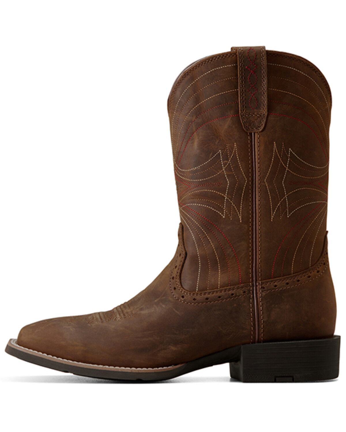 Image #2 - Ariat Men's Sport Western Performance Boots - Broad Square Toe, Brown, hi-res