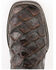 Image #5 - Ferrini Women's Bronco Western Boots - Square Toe, Chocolate, hi-res