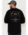 Image #2 - Cody James Men's Bull Skull Logo Graphic Long Sleeve Work T-Shirt , Black, hi-res