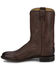 Image #3 - Justin Men's 10" Ted Roper Western Boots - Medium Toe, Dark Brown, hi-res