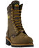 Image #1 - Thorogood Men's 9" USA Lace-Up Waterproof Logger Work Boots - Steel Toe, Brown, hi-res