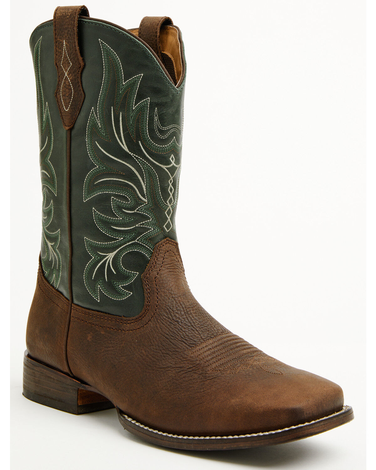 Cody James Cush Core&reg; Men's Spartan Western Boots - Broad Square Toe, Green, hi-res