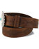 Image #2 - Justin Women's Navajo Heart Leather Belt, Bark, hi-res