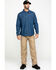 Image #6 - Hawx Men's Stonewashed Denim Snap Long Sleeve Work Shirt, Blue, hi-res