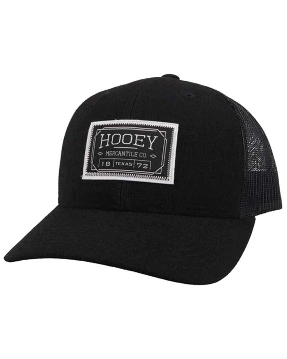 Hooey Men's Doc Trucker Cap, Black, hi-res