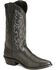 Image #1 - Justin Men's London Calfskin Western Boots - Medium Toe, Black, hi-res