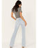 Image #3 - Shyanne Women's Light Wash Low Rise Seamed Bootcut Jeans, Light Medium Wash, hi-res